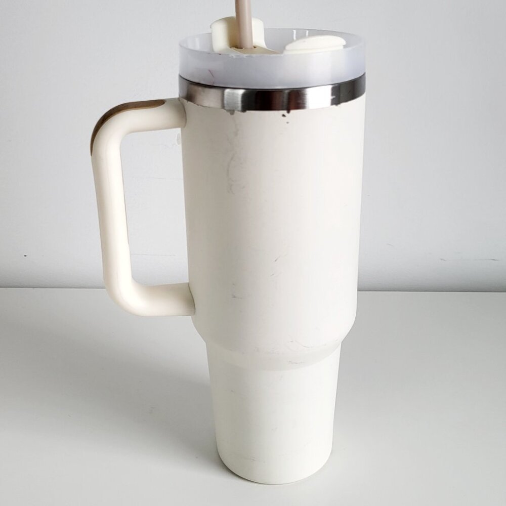 Stanley 40oz Adventure Quencher Cream Tumbler with Handle - Picture 2 of 14